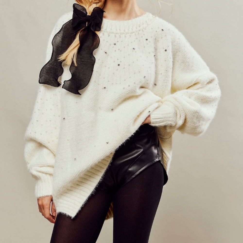NWT Free People Chart The Stars Sweater, XS